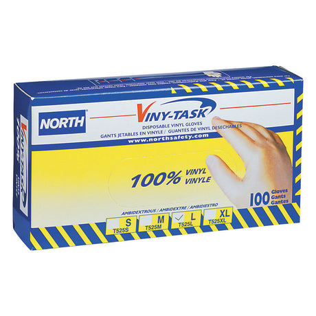 North Sensi-Task™ Vinyl Powdered Exam Gloves T525, 1 box (100 gloves)