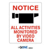 Notice Camera Picto All Activities Monitored by Video Camera Sign - Gorvex.com