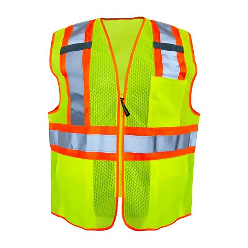 Occunomix LUX - SSCLC2Z Class 2 Mesh Two - Tone Vest with Front Zipper - Gorvex.com