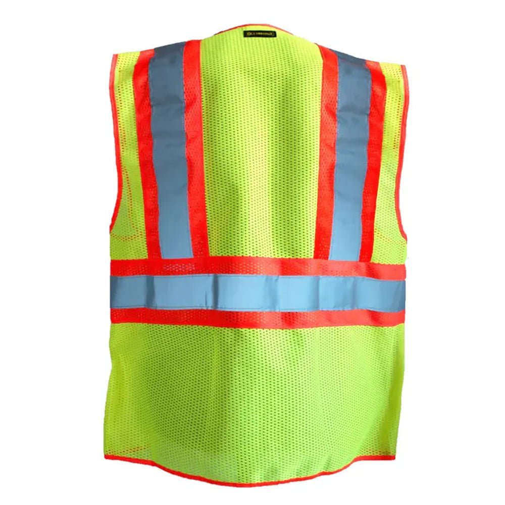 Occunomix LUX - SSCLC2Z Class 2 Mesh Two - Tone Vest with Front Zipper - Gorvex.com