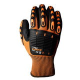 OGRE - FLEX™ Hi Vis Polyester Gloves with Sandy Nitrile Coating, 1 pair - Gorvex.com