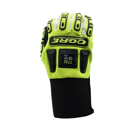 OGRE™ Hi Vis Spandex/Canvas Gloves with Reinforced Wear Areas, 1 pair - Gorvex.com