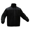 Onyx Fleece Full - Zip Hooded Sweatshirt with Reflective Piping - Gorvex.com