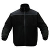 Onyx Fleece Full - Zip Hooded Sweatshirt with Reflective Piping - Gorvex.com