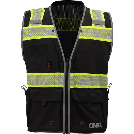 Onyx Ripstop Surveyor's Safety Vest with Teflon Coating, Class 2 - Gorvex.com