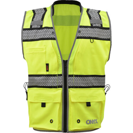 Onyx Ripstop Surveyor's Safety Vest with Teflon Coating, Class 2 - Gorvex.com