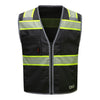 Onyx Solid Front Mesh Back Safety Vest with Segmented Tape - Gorvex.com