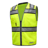 Onyx Solid Front Mesh Back Safety Vest with Segmented Tape - Gorvex.com