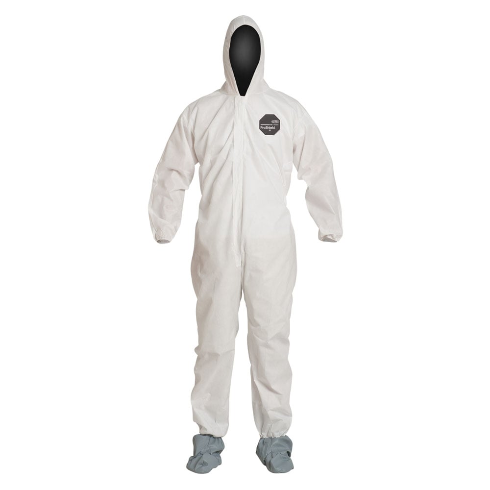 PB122S ProShield® Coverall with Hood Elastic Wrist & Boot, M - 5XL, 1 case (25 pieces) - Gorvex.com