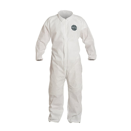 PB125S ProShield® Coverall with Collar, Elastic Wrist & Ankle, M - 5XL, 1 case (25 pieces) - Gorvex.com