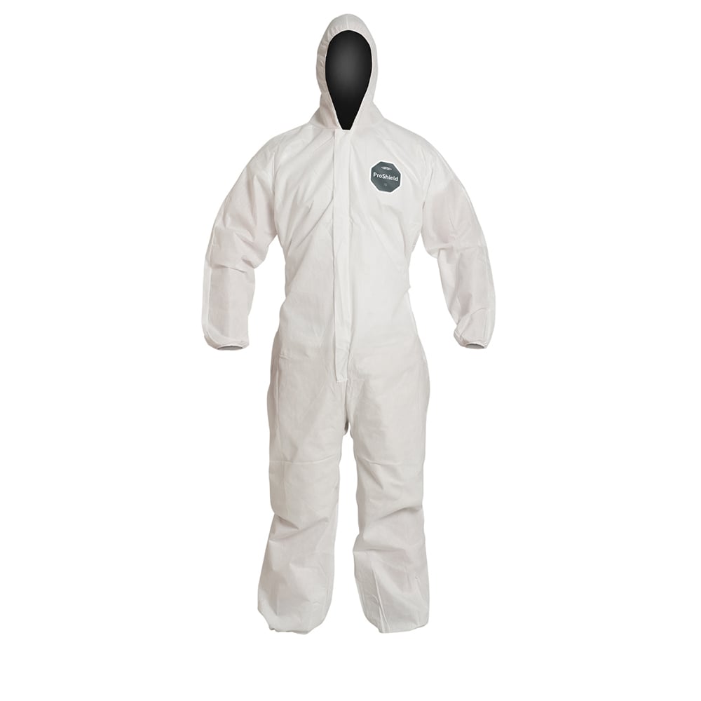 PB127S ProShield® Coverall with Hood Elastic Wrist & Ankle, M - 5XL, 1 case (25 pieces) - Gorvex.com