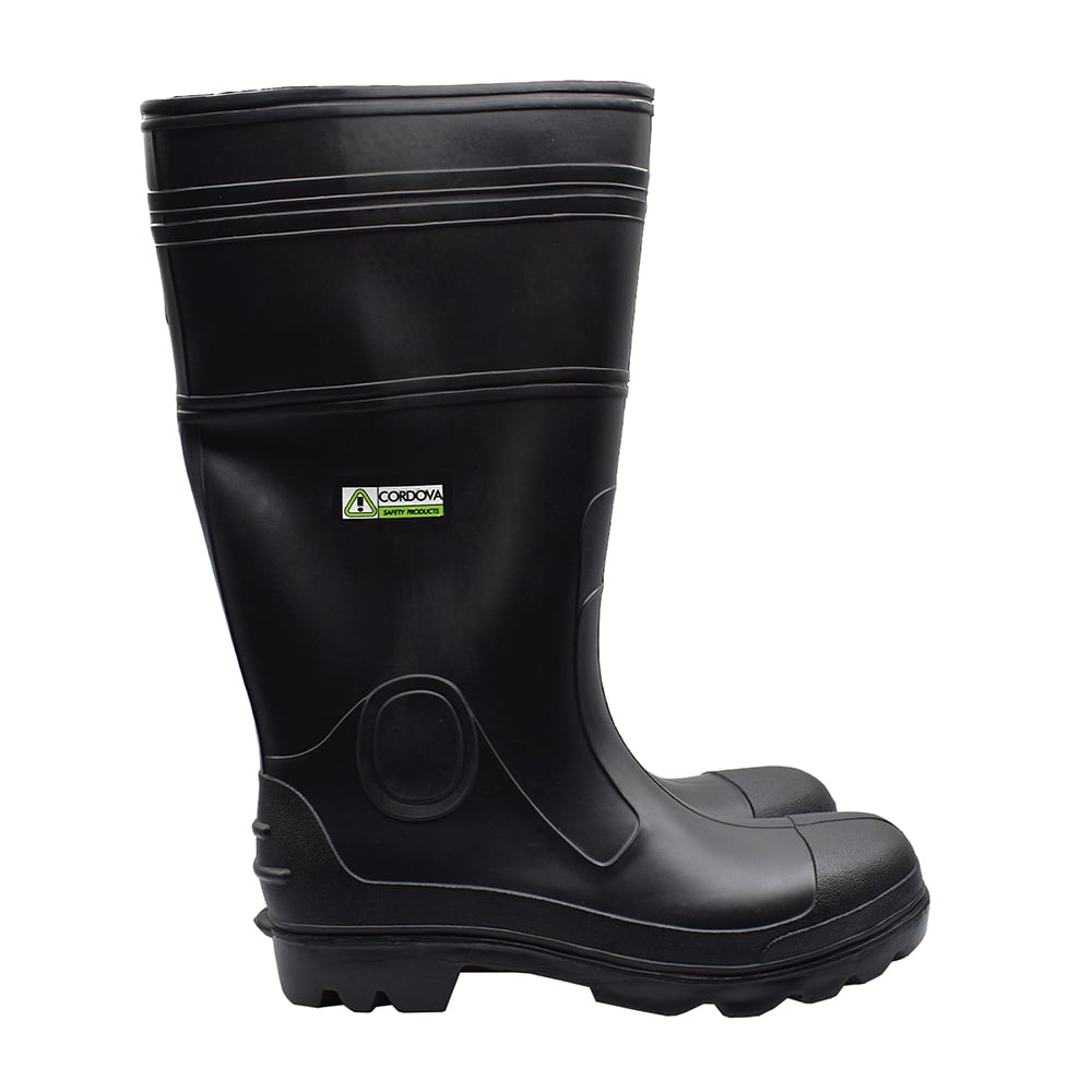 Cordova PB23 16" Plain Toe Boots with Black PVC Sole, 1 pair