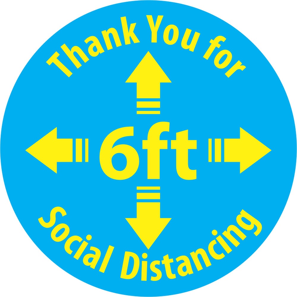 Thank You for Social Distancing PeopleFlow Social Distancing Spacer