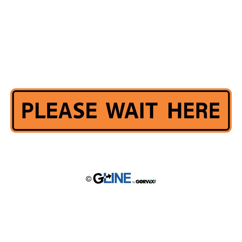 Please Wait Here Queue and Crowd Control PeopleFlow Marker - Gorvex.com