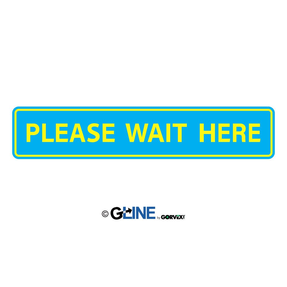 Wait Queue Card Please Wait Here Queue and Crowd Control PeopleFlow Marker - Gorvex.com