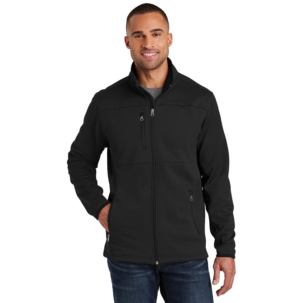 Port Authority F222 Pique Fleece Full Zip Jacket with Chest Pocket - Gorvex.com