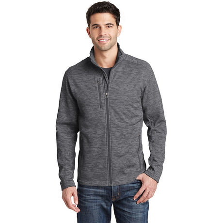 Port Authority F231 Digi Stripe Fleece Jacket with Chest Pocket - Gorvex.com