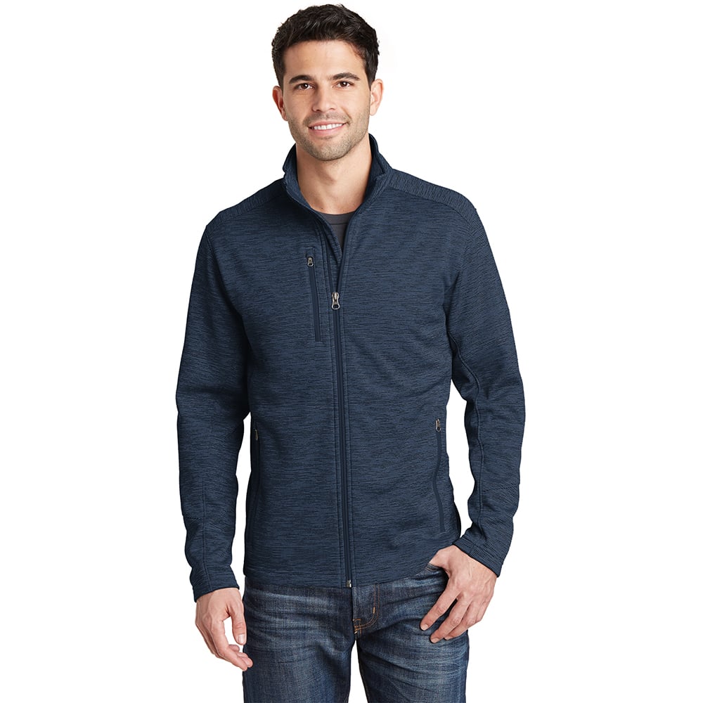 Port Authority F231 Digi Stripe Fleece Jacket with Chest Pocket - Gorvex.com