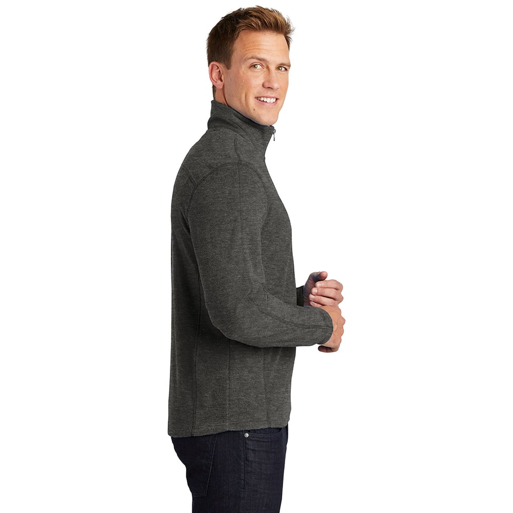 Port Authority F234 Lightweight Heather Microfleece Half Zip Pullover - Gorvex.com