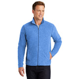 Port Authority F235 Lightweight Heather Microfleece Full Zip Jacket - Gorvex.com