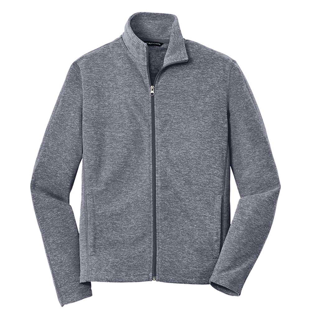 Port Authority F235 Lightweight Heather Microfleece Full Zip Jacket - Gorvex.com