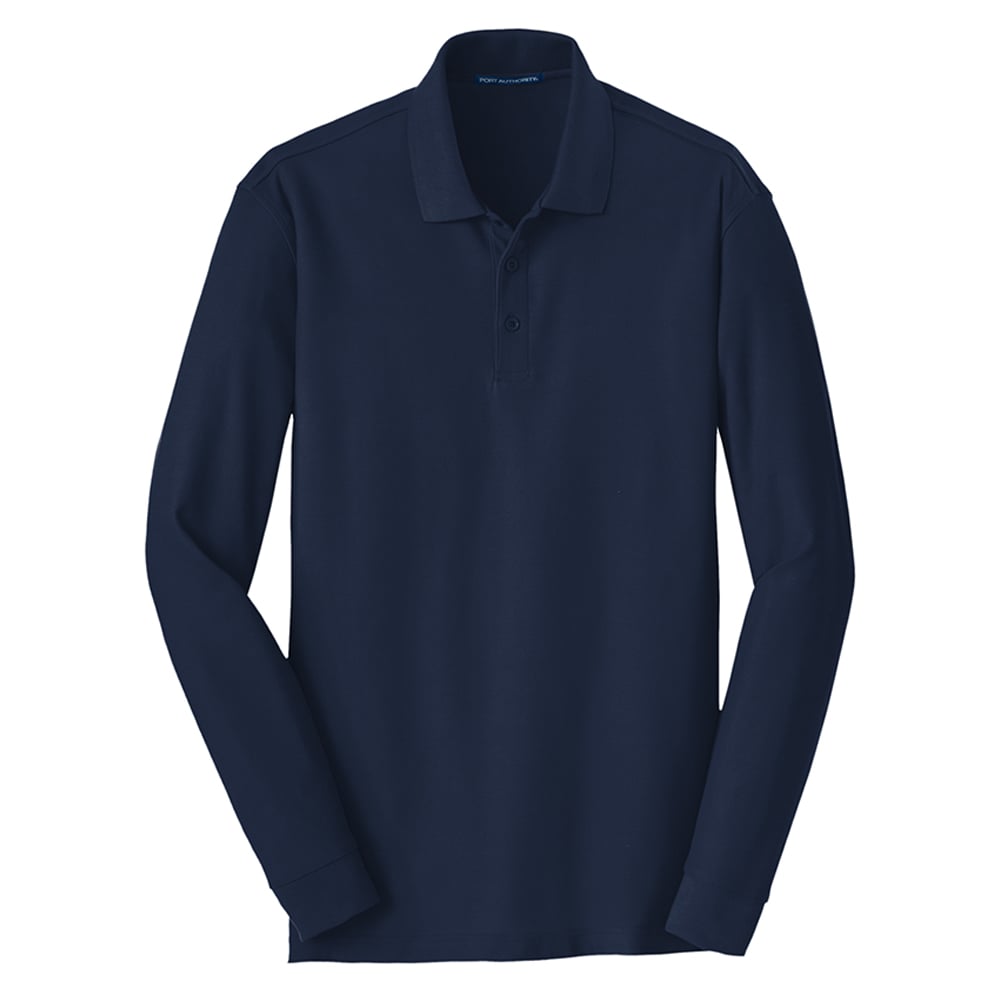 Port Authority K100LS Core Classic Long Sleeve Pique Polo - Gorvex.com