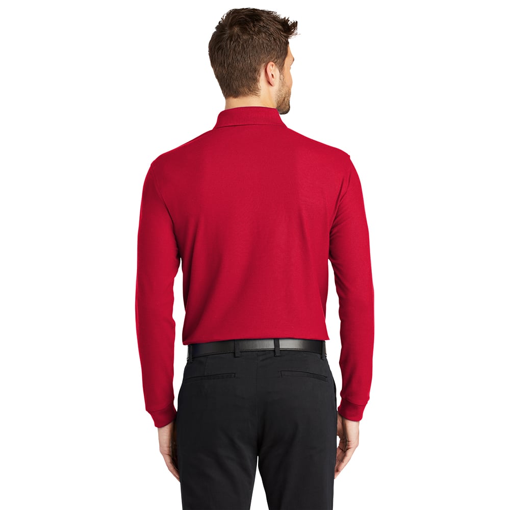 Port Authority K100LS Core Classic Long Sleeve Pique Polo - Gorvex.com