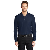 Port Authority K100LS Core Classic Long Sleeve Pique Polo - Gorvex.com