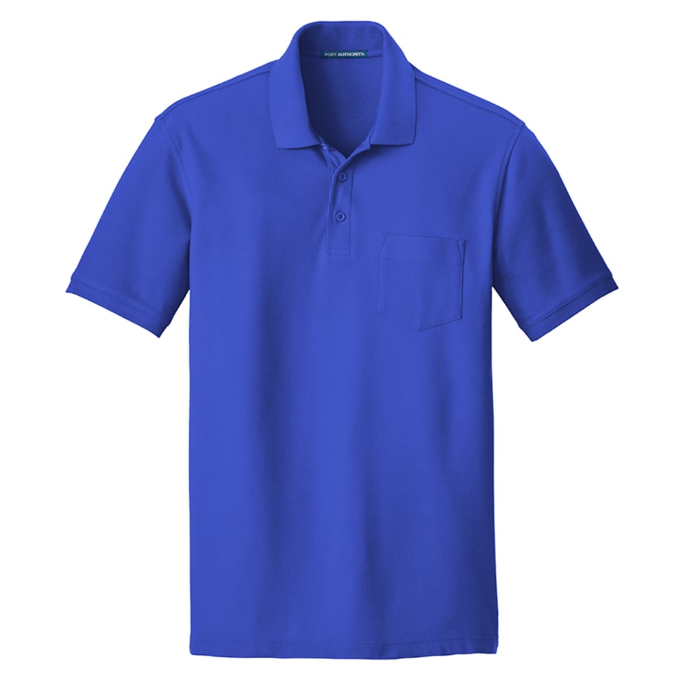 Port Authority K100P Core Classic Pique Polo Shirt with Pocket - Gorvex.com