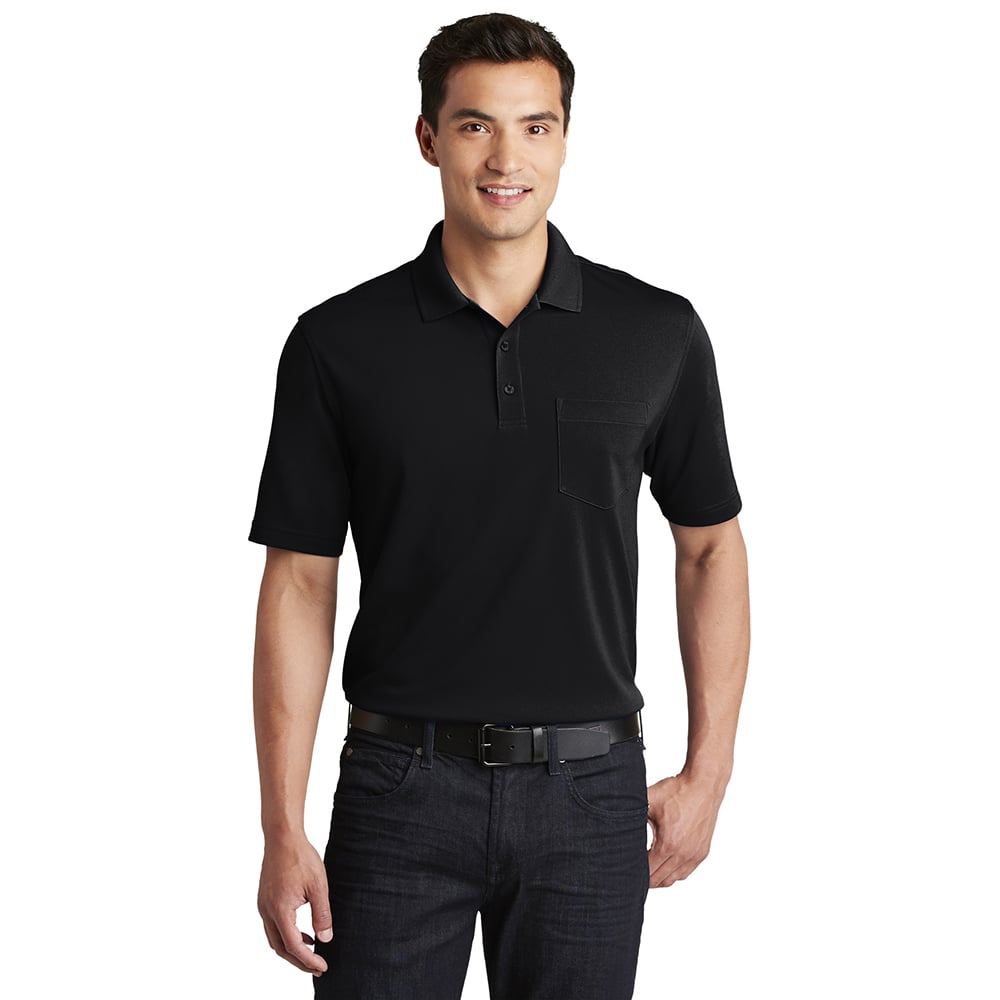 Port Authority K110P Dry Zone UV Micro - Mesh Polo Shirt with Pocket - Gorvex.com