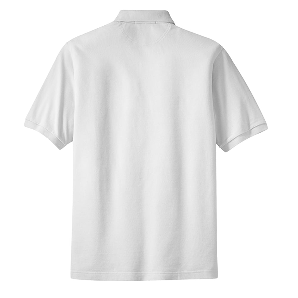 Port Authority K420P Heavyweight Cotton Pique Polo Shirt with Pocket - Gorvex.com