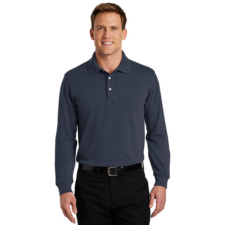 Port Authority K455LS Rapid Dry Polycotton Long Sleeve Polo - Gorvex.com