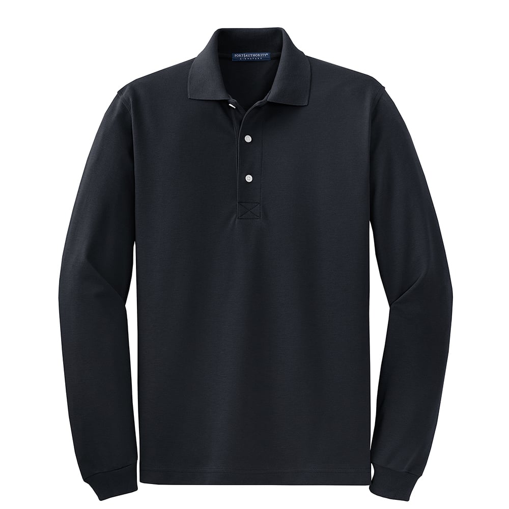 Port Authority K455LS Rapid Dry Polycotton Long Sleeve Polo - Gorvex.com