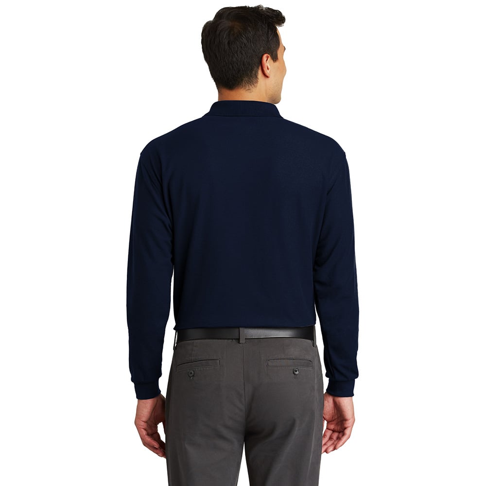 Port Authority K500LSP Silk Touch Long Sleeve Polo with Pocket - Gorvex.com