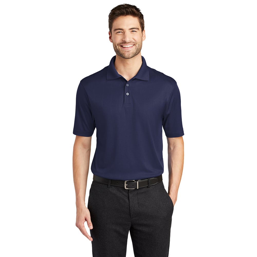 Port Authority K528 Fine Jacquard Short Sleeve Performance Polo Shirt - Gorvex.com