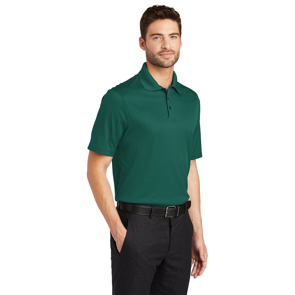 Port Authority K528 Fine Jacquard Short Sleeve Performance Polo Shirt - Gorvex.com