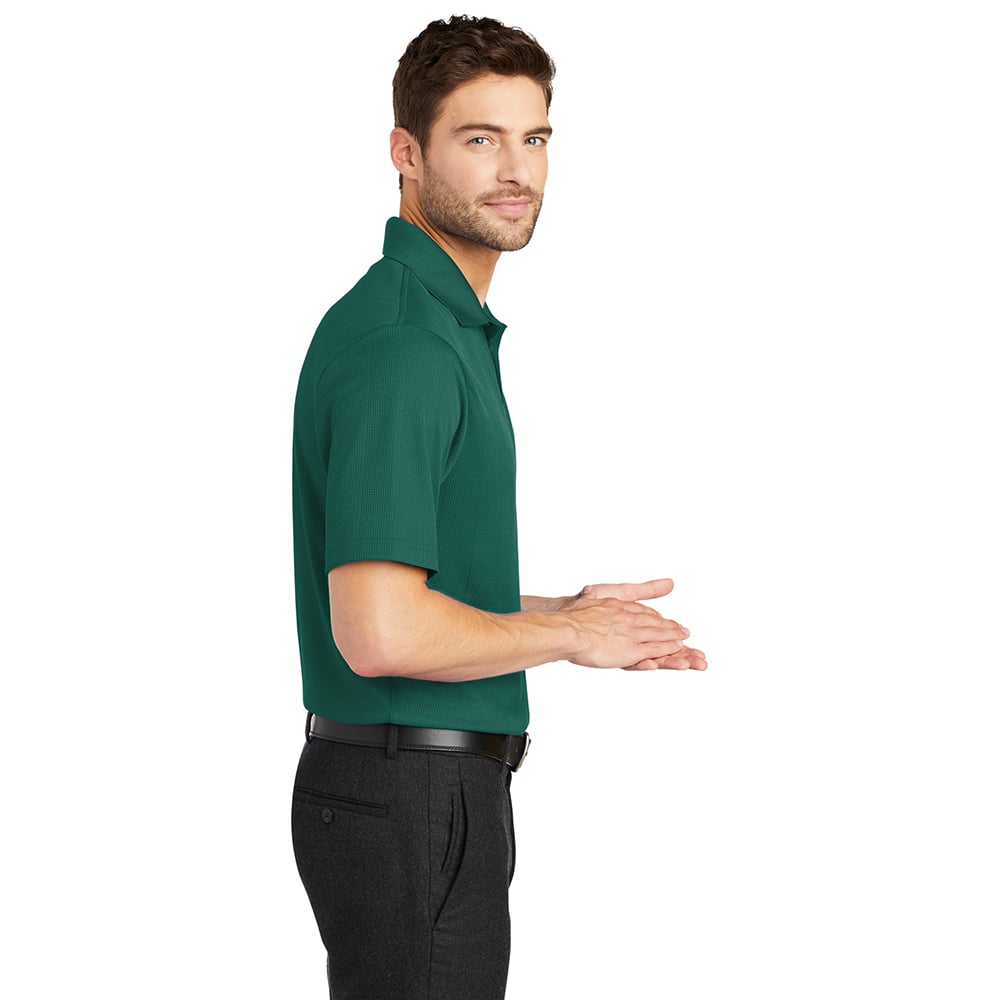 Port Authority K528 Fine Jacquard Short Sleeve Performance Polo Shirt - Gorvex.com