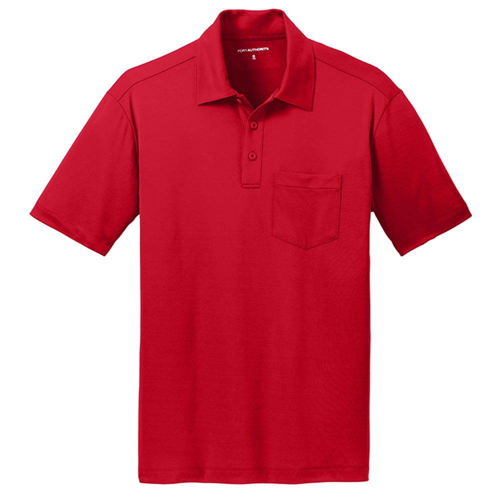 Port Authority K540P Silk Touch Performance Polo Shirt with Pocket - Gorvex.com