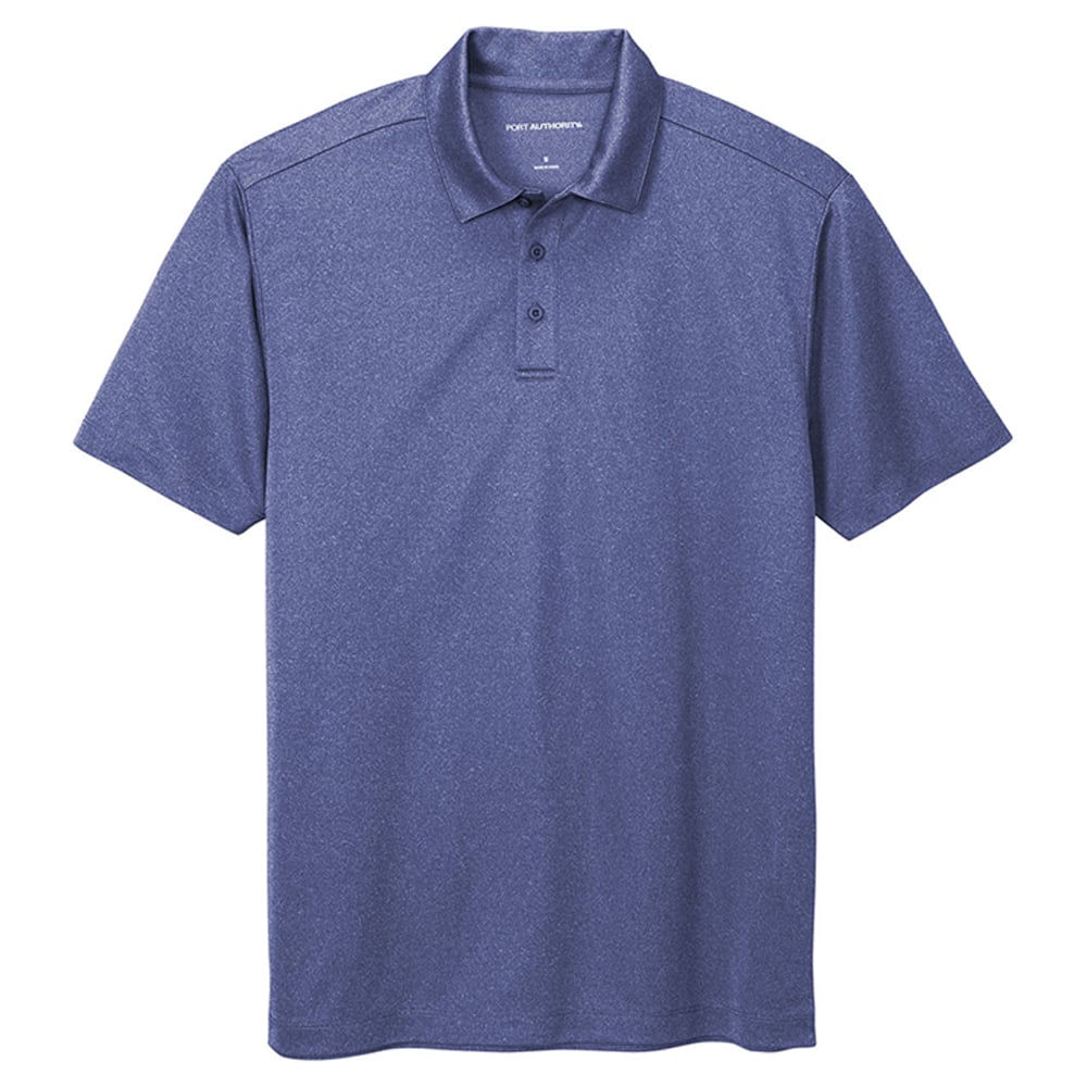 Port Authority K542 Silk Touch Heathered Performance Polo Shirt - Gorvex.com