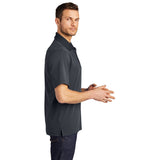 Port Authority K558 Fine Stripe Performance Polo with Contrast Collar - Gorvex.com