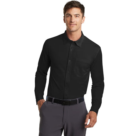 Port Authority K570 Dimension Knit Dress Shirt with Chest Pocket - Gorvex.com