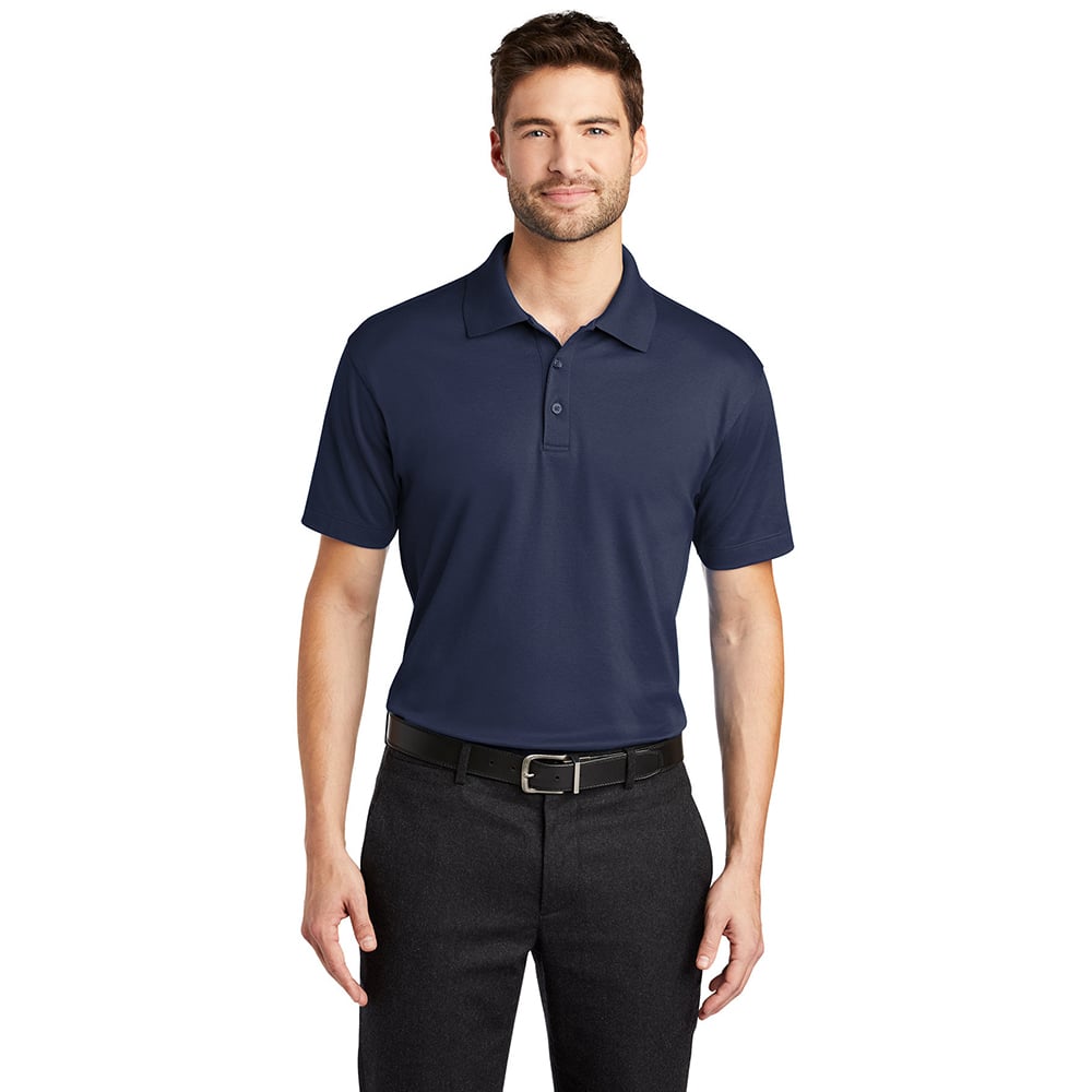 Port Authority K573 Rapid Dry Mesh Polo with Jacquard Collar - Gorvex.com