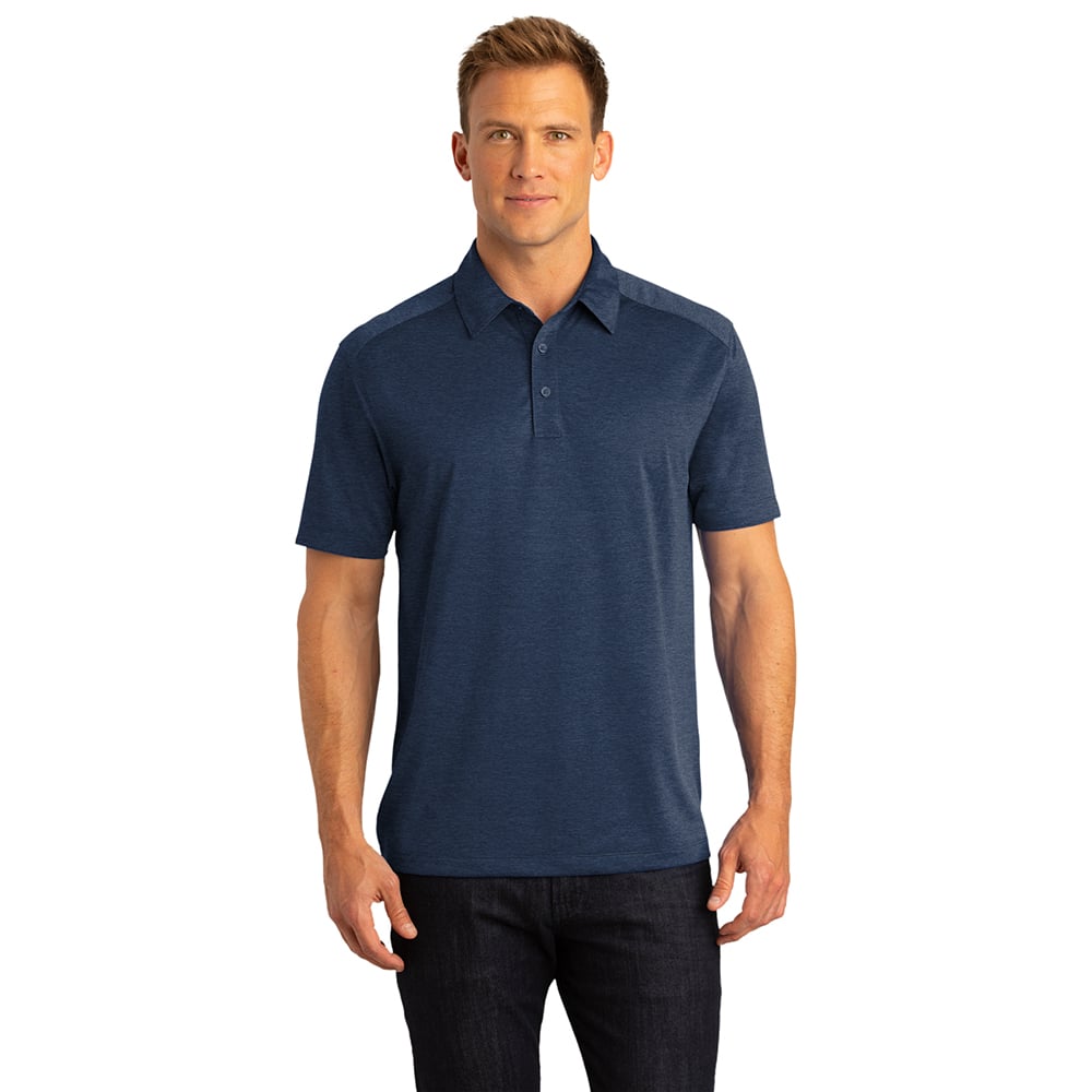 Port Authority K574 Digi Heather Jersey Performance Polo Shirt - Gorvex.com