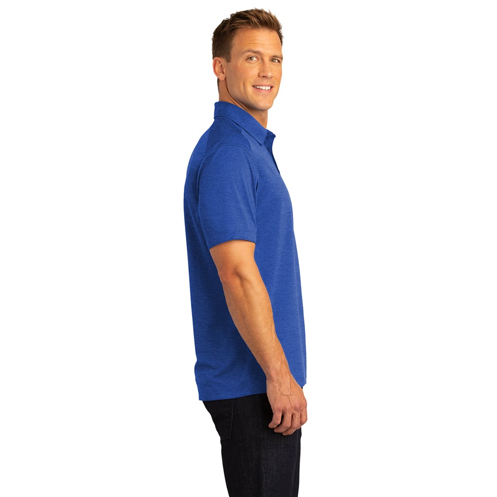 Port Authority K574 Digi Heather Jersey Performance Polo Shirt - Gorvex.com