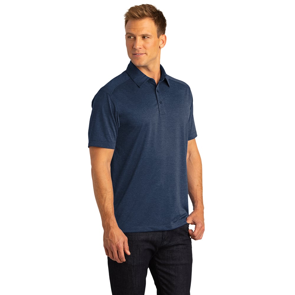 Port Authority K574 Digi Heather Jersey Performance Polo Shirt - Gorvex.com