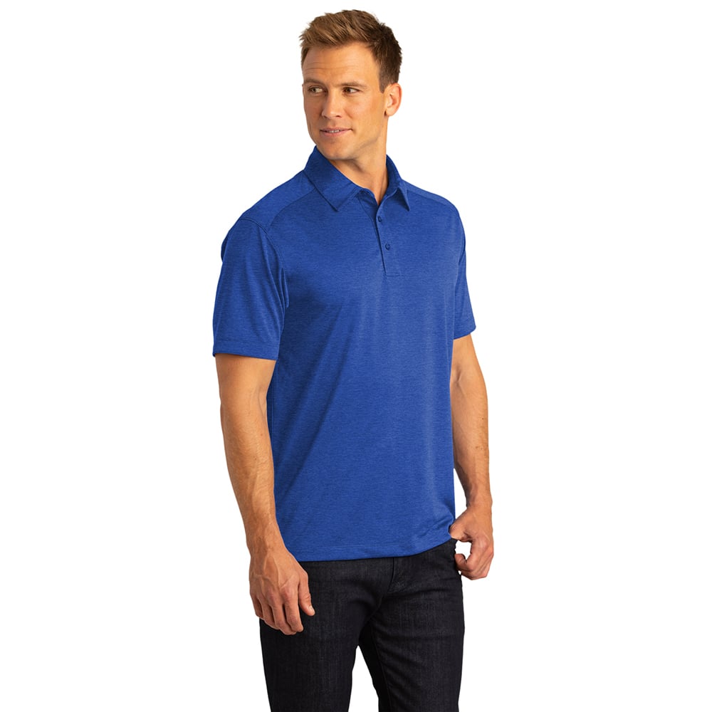 Port Authority K574 Digi Heather Jersey Performance Polo Shirt - Gorvex.com