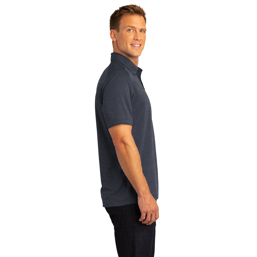 Port Authority K574 Digi Heather Jersey Performance Polo Shirt - Gorvex.com