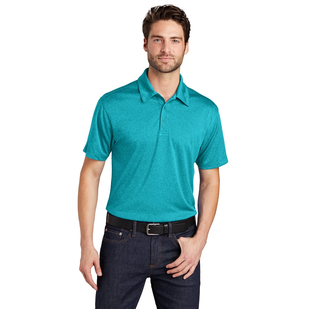 Port Authority K576 Trace Heather Performance Polo Shirt - Gorvex.com