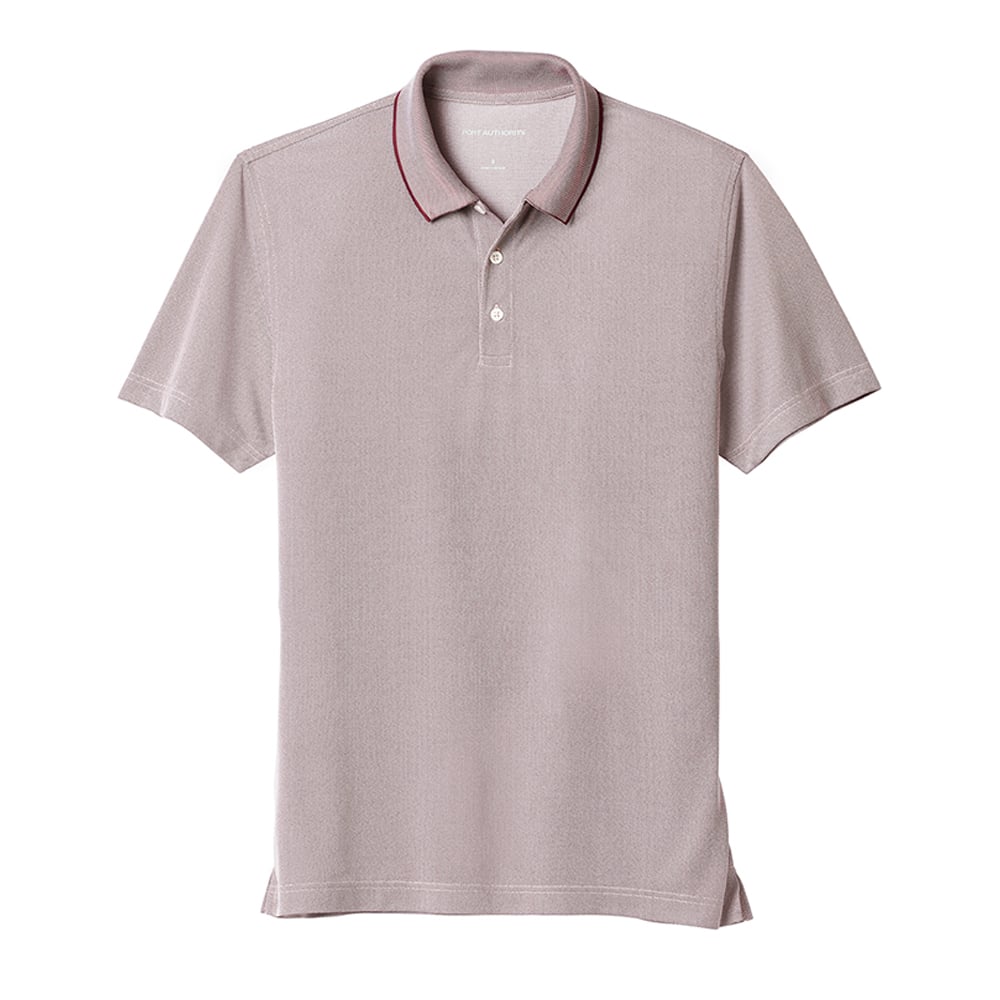 Port Authority K582 Poly Oxford Pique Polo with Tipped Collar - Gorvex.com