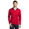 Port Authority K584 Silk Touch Two - Tone Performance 1/4 Zip Sweatshirt - Gorvex.com